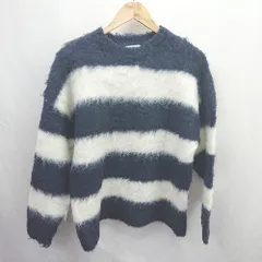 ◇ ⊇ ONCILY オンシェリー シャギーニット 長袖 プルオーバー セーター サイズＳ ネイビー系 メンズ E  【1507080001372】