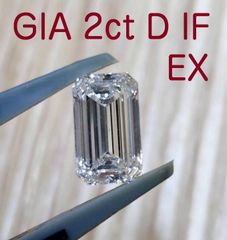 究極の美！世界最高品質 GIA 2ct D IF EX ダイヤモンド ルース