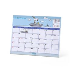 【在庫処分】シートカレンダー 2025年 スヌーピー サンリオ(SANRIO) 卓上 451479