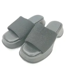 ◇ ⊂ GRL 厚底 サンダル サイズ39 ブラック レディース E  【1502060021395】