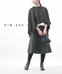 未使用品 RIM.ARK スクエアシルエットワンピース ノースリーブ カーキ 