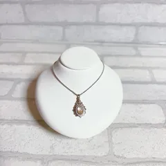 ネックレス 　silver　シルバー　ビジュー　ラウンド　ストーン　アンティーク　ヴィンテージ　EL-0586