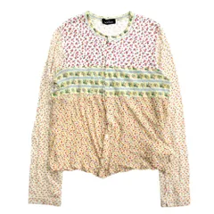 tricot COMME des GARÇONS黒 花模様装飾 長袖カーディガン tricot COMME des GARÇONS黒 花模様装飾 長袖カーディガン