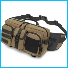 【★人気商品★】IDEASHOW 2WAYウエストバッグ 多機能ウエストポーチ 収納力 ボディバッグ 11ポケット ベルトバッグ 旅行バッグ 調節可能ベルト 小分け用フロントポケット ショルダーポーチ ワンショルダー ヒップバッグ バイク 釣り 旅行 ランニン