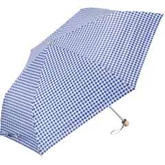 ☆ ギンガムチェックネイビー ☆ ぺん細サンシェイド 折 50cm ウォーターフロント Water front 折りたたみ傘 折り畳み傘 雨傘 日傘 日よけ 日除け 晴雨兼用 傘 かさ カサ アンブレラ 折り畳み 折りたたみ 紫外線対策 UV対策