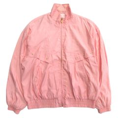 MUNSINGWEAR マンシングウェア ブルゾン バックロゴ ナイロン ジャケット オールド ヴィンテージ ビンテージ サイズL ピンク メンズ 古着 中古 USED