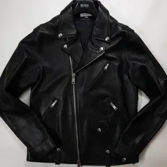 【極美品】ビューティーアンドユース ユナイテッドアローズ BEAUTY&YOUTH ダブルライダース XL ラムレザージャケット 羊革 ブラック 黒 ロゴジップ