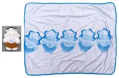 【中古】抱き枕カバー・シーツ・ブランケット 牡蠣フライ ぬいぐるみ巾着付きブランケット 「タイトーくじ 求心フレンズ」 LH(ラストハッピー)賞