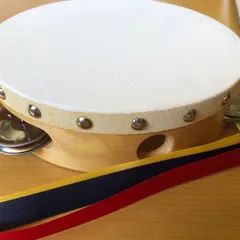 ヤマヨタンバリン・中古品 木製シンバル付きタンバリン5個セット