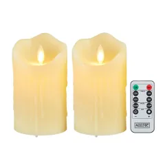 【数量限定】led キャンドル キャンドルライト 電池式 ledキャンドルライト led ロウソク ledろうそく led 【2点セット】 暖色光 専用リモコン付 自動消灯タイマー ledキャンドル 明るさ調整 本物の炎のようにゆらめく 火を使わない ゆらゆら