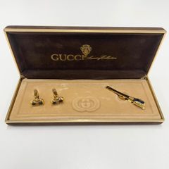 GUCCI グッチ 未使用！ ヴィンテージ GG ゴールド ネクタイピン
