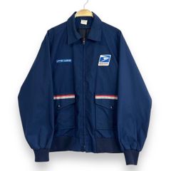 【フォロワー様クーポン配布中！】80s USA製 アメリカ合衆国 USPS U.S. MAIL 郵便局員 刺繍ロゴ ブルゾン ワークジャケット ポストマンジャケット ヴィンテージ ビンテージ united states postal service【R18】