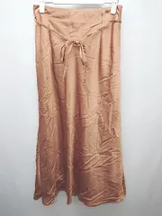 ◇ ◎ green label relaxing UNITED ARROWS ロング丈 台形 スカート 表記なし ライトブラウン レディース P  【1406110021628】