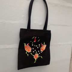刺繍手提げ袋 　トートバッグ