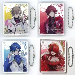 【中古】キーホルダー 全4種セット 「バーチャルYouTuber にじさんじ Flower festival×animatecafe トレーディングCoLotta(トレーディングアクリルプレートキーホルダー) エデン組」