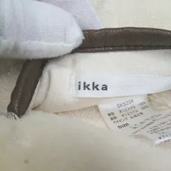 ◇ ⊇ ikka イッカ ボア パイピング 長袖 コート サイズM アイボリー レディース E  【1503060043974】