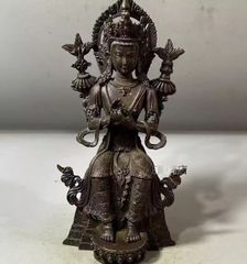 仏教美術 仏像 妙音天女銅像 家内仏堂 奉納 装飾品 工芸品 置物