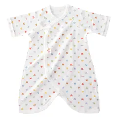 【迅速発送】赤ちゃんの城 コンビ肌着 50～60 ベビーパステル 日本製