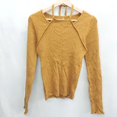 ◇ Θ LOWRYS FARM ローリーズファーム 長袖 カットソー サイズF キャメル系 レディース E  【1502060038195】