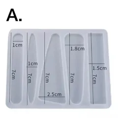 ヘアクリップ【シリコンモールド】レジン型　バレッタ　ネームプレート　ハンドメイド