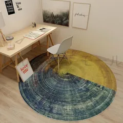 ラウンド カーペット 北欧 モダン おしゃれ かわいい インテリア 洗える ラグ 円形 絨毯 大判 リビング ダイニング ベッドルーム
