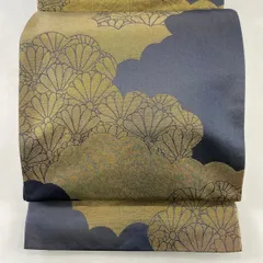 L843厳選西陣 澤屋重兵衛安永5年(1776年)創業古代錦鳥文 黒鳶地