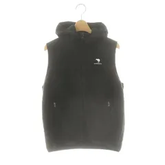 カンタベリー CANTERBURY ボア フーディー ベスト ジップアップ L 黒 ブラック /AT ■OS