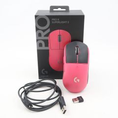 美品 logicool G ロジクール G PRO X SUPERLIGHT 2 LIGHTSPEED G-PPD-004WL-MG ゲーミングマウス ワイヤレス HT222 