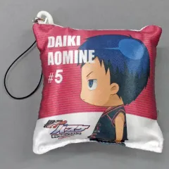 【中古】ストラップ(キャラクター) 5.青峰大輝(SD) ミニクッションストラップ 「黒子のバスケ」 キャラポップストア パスしてシュートを決めろ! 流星のダンク賞(B賞)