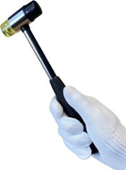 ゴムハンマー 直径17mm プラスチックハンマー 道具 工具 ハンドメイド レザークラフト DIY 日曜大工 板金 修復