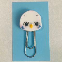 かわいい アニマルクリップ セキセイインコ ハンドメイド