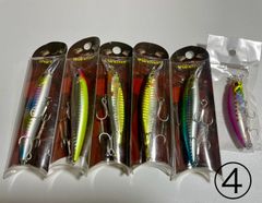 セール！！ ６本 シーバス フローティングミノー 8cm/10g ★11cm/13g ソルトルアー ヒラメ マゴチ 青物 スチールボール内蔵 重心移動 渓