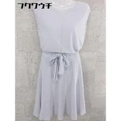 ◇ ◎ JUSGLITTY ジャスグリッティー リボン付き ノースリーブ ロング ワンピース サイズ2 ブルー レディース 【中古】 【1002802168260】