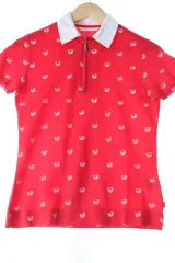 W （ S ） Lynx（リンクス） 半袖 カラー Tシャツ 猫柄 ゴルフ- 138EF