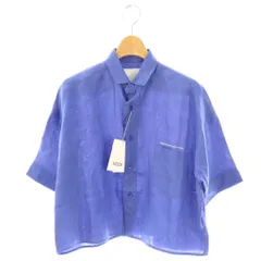 スピック&スパン TICCA 別注 リネン半袖エンブロイダイリーシャツ 24SS スピック&スパン TICCA 別注 リネン半袖エンブロイダイリー