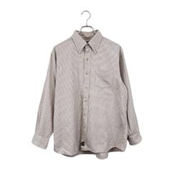 VAN JAC◆長袖シャツ  ヴァンヂャケット  チェック ベージュ系 ボタンダウン  メンズ サイズ LL 6