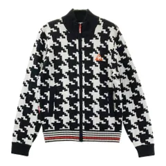 サイズ：M LE COQ GOLF ルコックゴルフ  ニットジャケット 千鳥 ブラック系 [240101348014] ゴルフウェア レディース ストスト