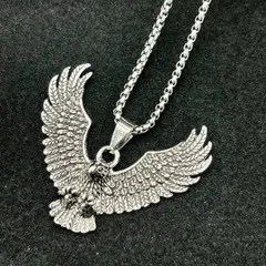 N015 ネックレス イーグル 鷲 新品 メンズ レディース おしゃれ 羽根 鳥