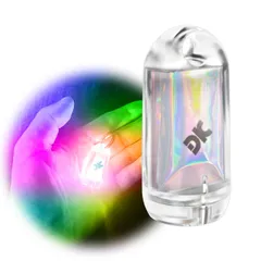 DOKEEP 超ミニ LEDライト 超軽量 11g USB充電式 EDC 高輝度 ミニ 懐中電灯 2モード 60ルーメン ポケットライト 防水 超小型 ミニ投光器 点灯3-50時間  7色自動点滅