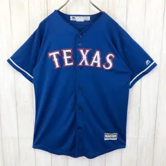 90s LOGO7 テキサスレンジャーズ カットソー地ユニフォーム ゲームシャツ 90s LOGO7 テキサスレンジャーズ カットソー地ユニフォーム