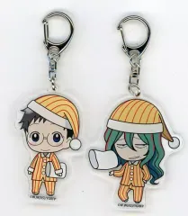 【中古】キーホルダー・マスコット(キャラクター) [単品] 小野田坂道＆巻島裕介(パジャマ) アクリルキーホルダー2個セット 「弱虫ペダル GRANDE ROAD ミニドラマCD SIDE ROAD3 イベント限定版」 同梱特典