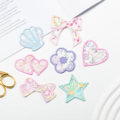 ☆同梱☆【19】リバティ生地の！モチーフワッペン アイロンワッペン