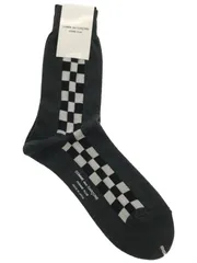 COMME des GARCONS HOMME PLUS コム デギャルソンオムプリュス 11SS チェッカーラインソックス 靴下 PG-K507 グレー系 Sのサムネイル