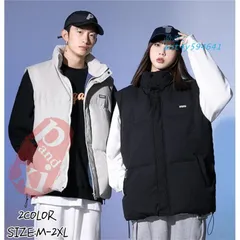 ベスト メンズ ダウン 中綿ベスト ペアルック ノースリーブ 冬 コート 20代 カップル ユニセックス 30代 防寒 秋 2023秋新 ant4y594641