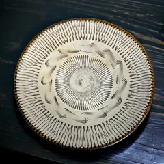 小鹿田焼大皿特大50cm骨董