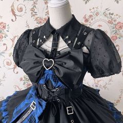 国内発送 アイドル ステージ衣装 ロリータブランド Alice 甘ロリ ブラウス 水玉 カラーチェーン アイドル衣装 秋葉系 コンカフェ