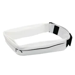 REMDY ランニングポーチ ポケット3つ コンパクト 揺れない 大容量 超軽量 防水 防汗 安定感 スマホ ペットボトル収納可【白Lサイズ】 [White] [L]