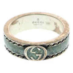 GUCCI (グッチ) インターロッキングG ターコイズセット リング シルバー/ブルー
