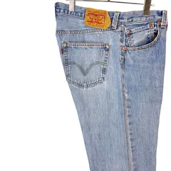 Levi'sリーバイス501デニムパンツウォッシュドデニム水色ライトブルーボタンフライstraight legストレートレッグvintageヴィンテージ50110