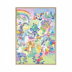 鳥とカエルの絵画ポスターa4額付き発送手描き編集毎月Tシャツプレゼントゴールド鳥 鳥とカエルの絵画ポスターa4額付き発送手描き編集毎月Tシャツ